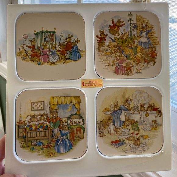 RARE🤩 VINTAGE! Bunnykins Coaster🐰 by Royal Doulton - Picture 6 of 10